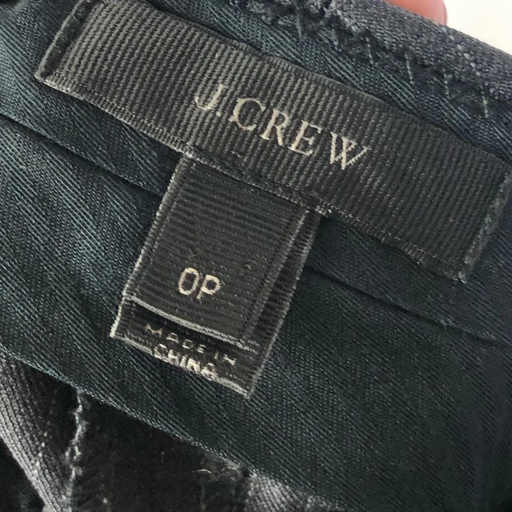 J. Crew Petite Wear Everywhere‎ Gray Pinstripe Dress Pants 0P